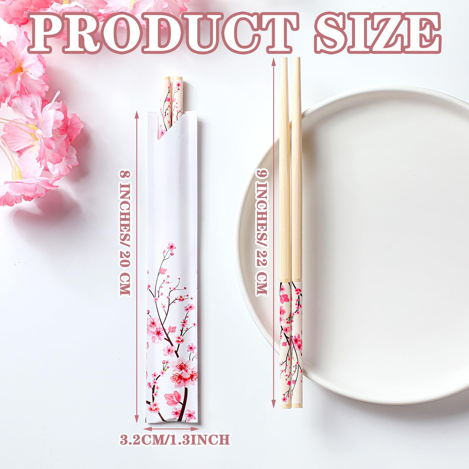 Suttmin chopstick covers with paper sleeves keep utensils clean and ready