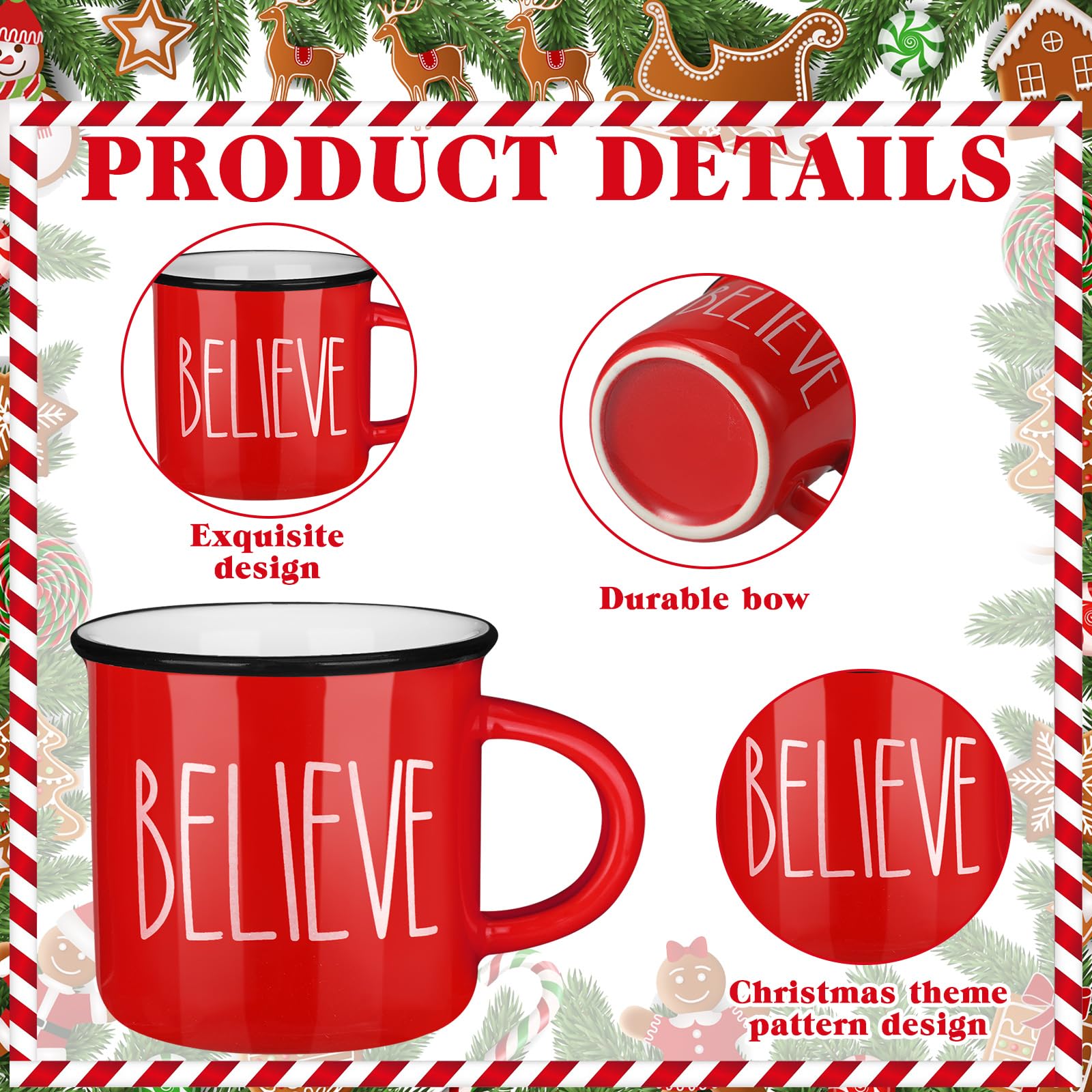 Suttmin mini mugs on a kitchen table ideal for hot cocoa or small beverages.
