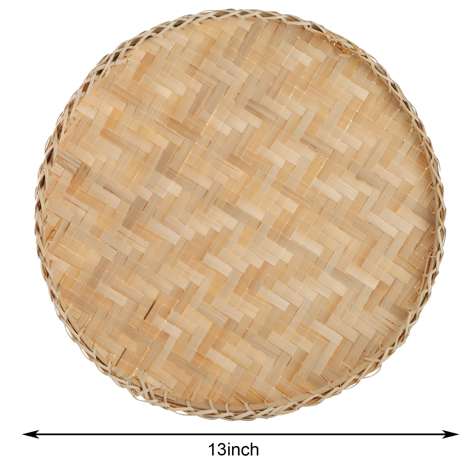 Suwimut bamboo wicker tray used for fruit serving and casual snacks
