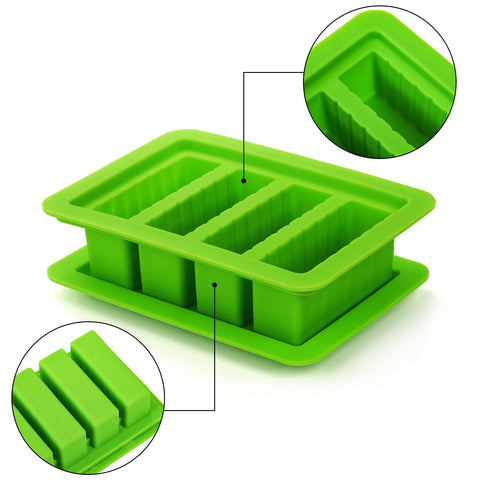 Suwimut large-cavity butter mold holds eight tablespoons per cavity