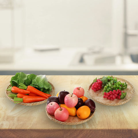 Suwimut large bamboo tray functions as snack organizer on a coffee table