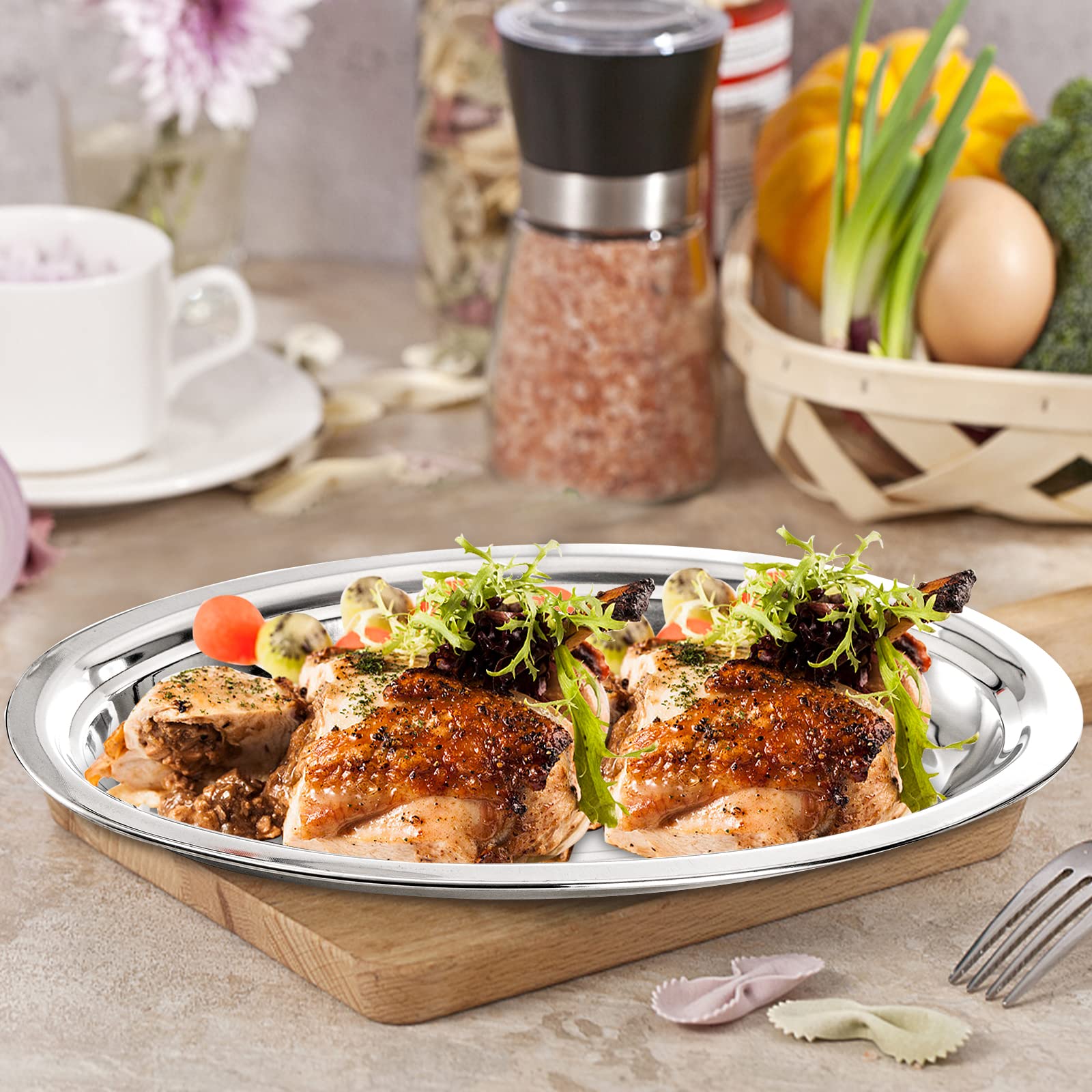 Suwimut oval serving platter for appetizers, desserts, and entrees