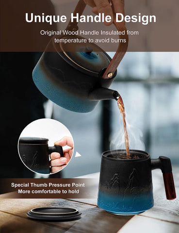 Suyika lid seal design demonstrates heat retention and aroma preservation during steeping.