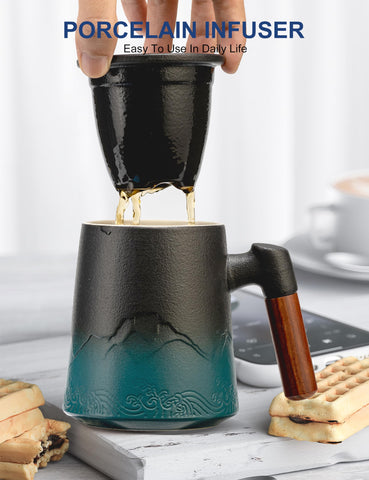 Suyika 450 ml capacity supports tea, water, or coffee at home or office