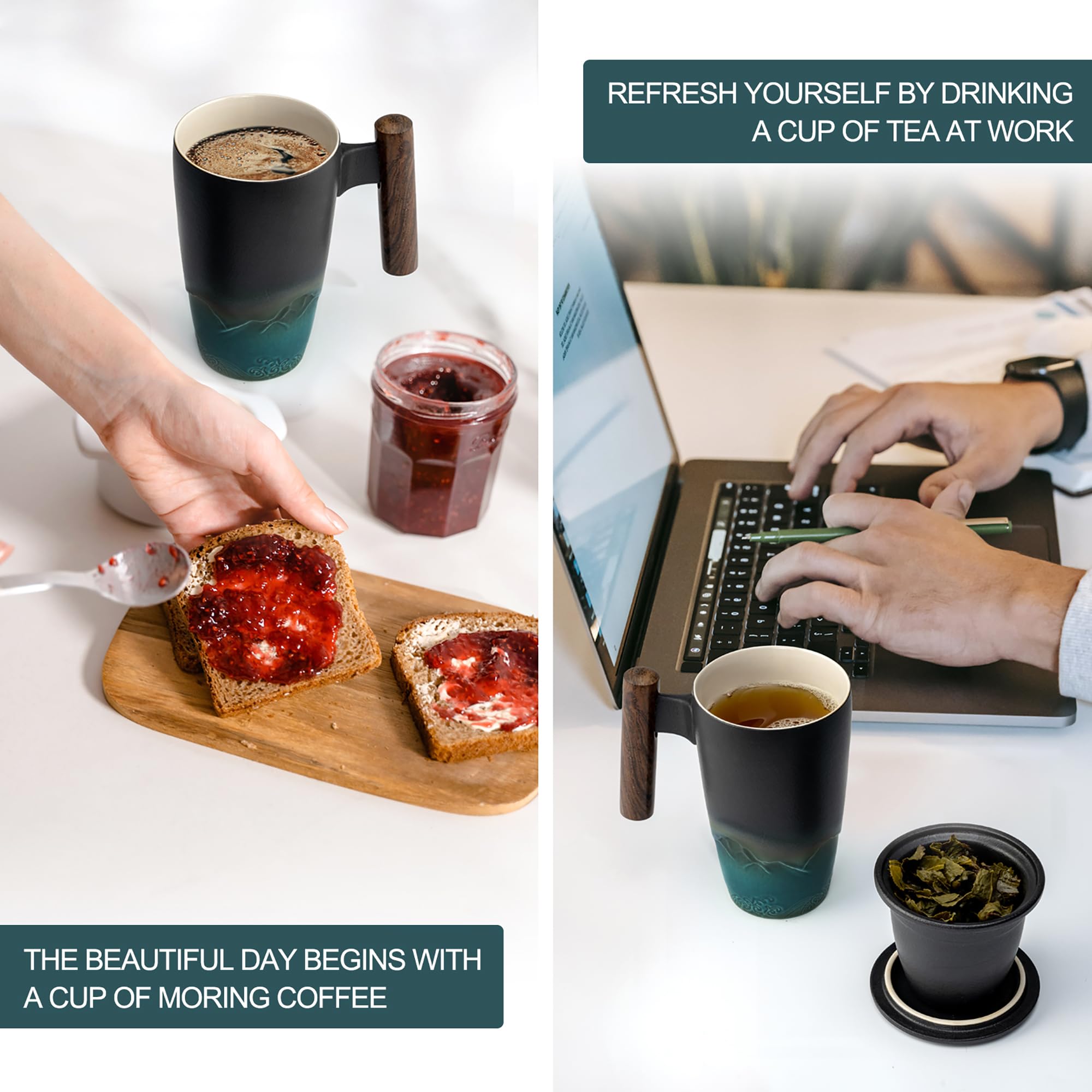 Suyika multi-functional cup suitable for tea, coffee, or water