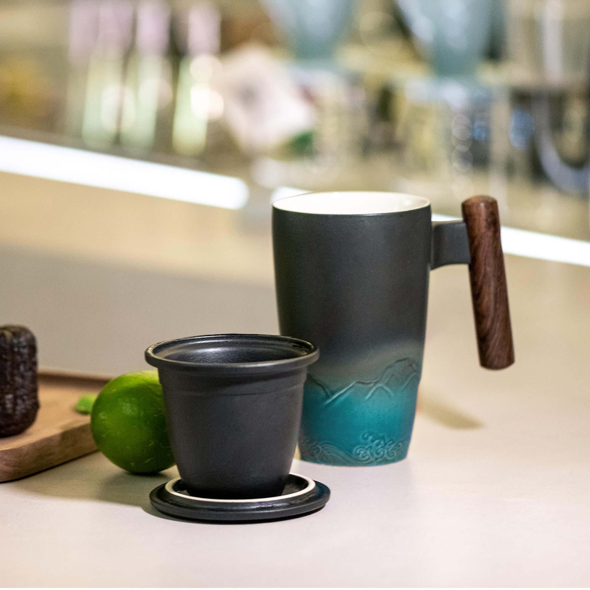 Suyika tea cup ideal for office, study, or balcony moments