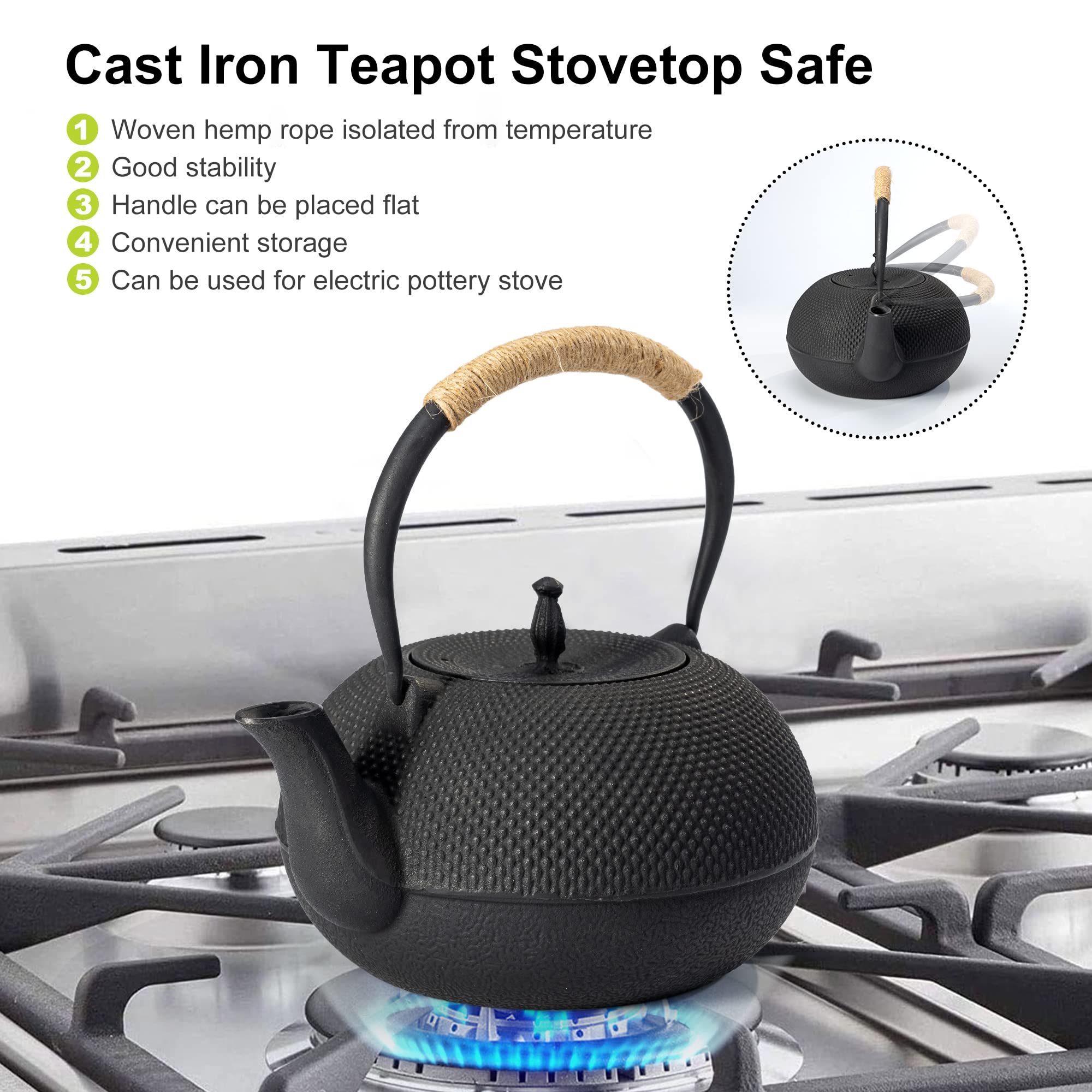 Suyika teapot with stainless steel infuser for effortless tea brewing