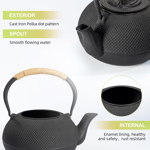 Suyika teapot 650 ml capacity for 1–2 servings.