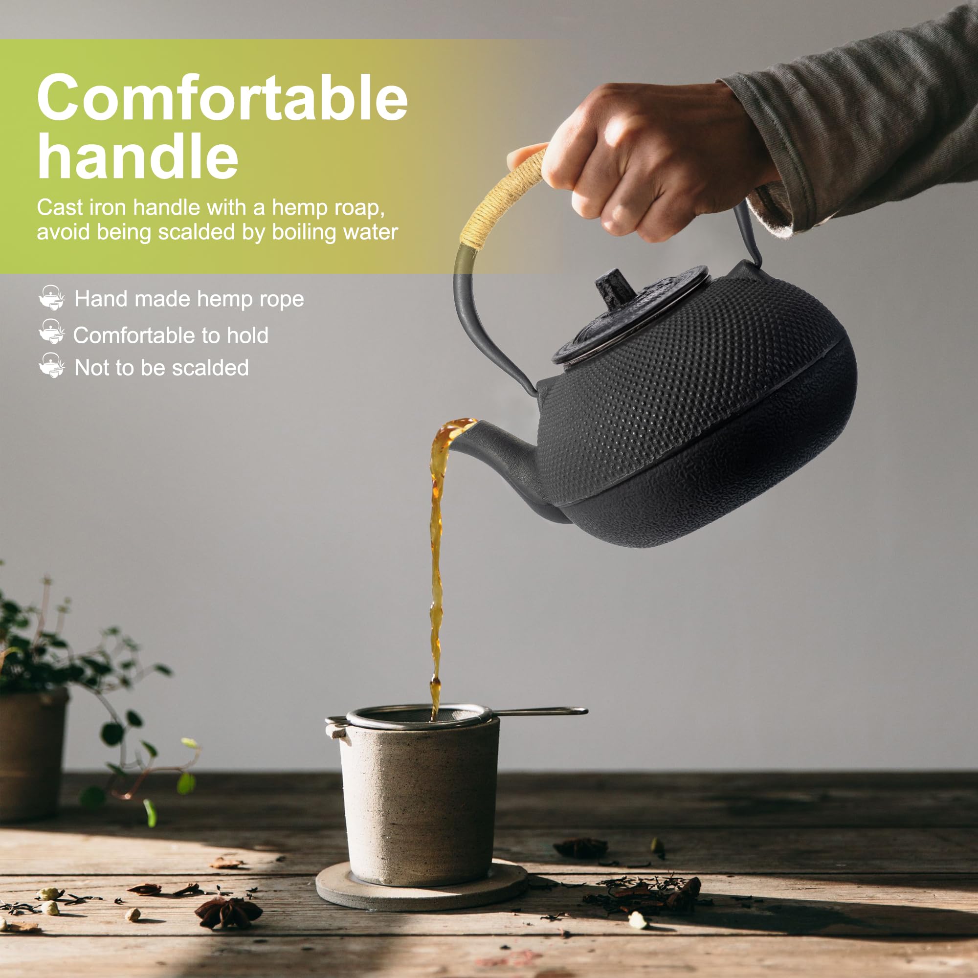 Suyika teapot detailed handle and spout showcasing craftsmanship.