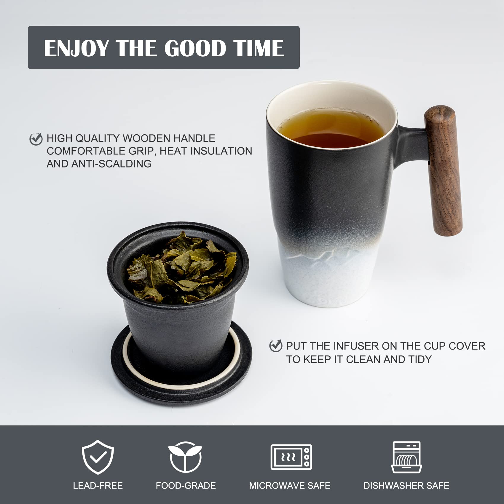 Suyika Tomotime lid doubles as a coaster to protect surfaces.