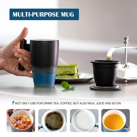 suyika tomotime multi-function cup for tea, coffee, or water on the go.