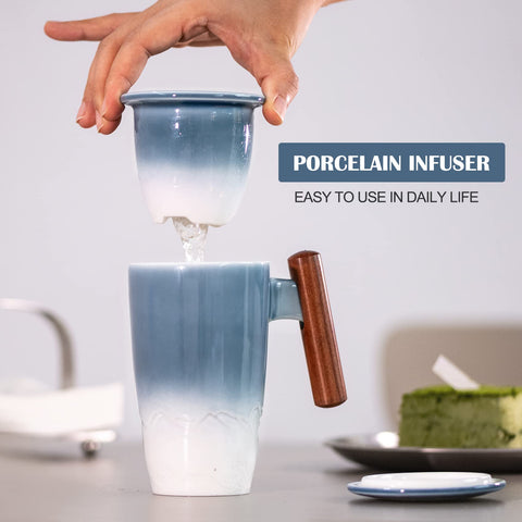 Suyika Tomotime lid doubles as a coaster to keep tea warm