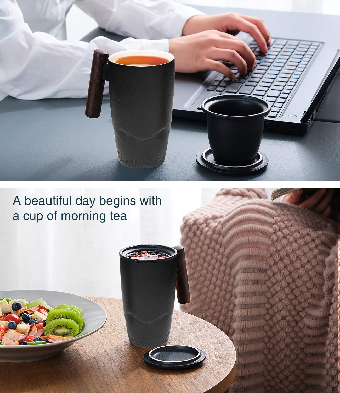 Suyika Tomotime removable-filter for easy cleaning after brewing.