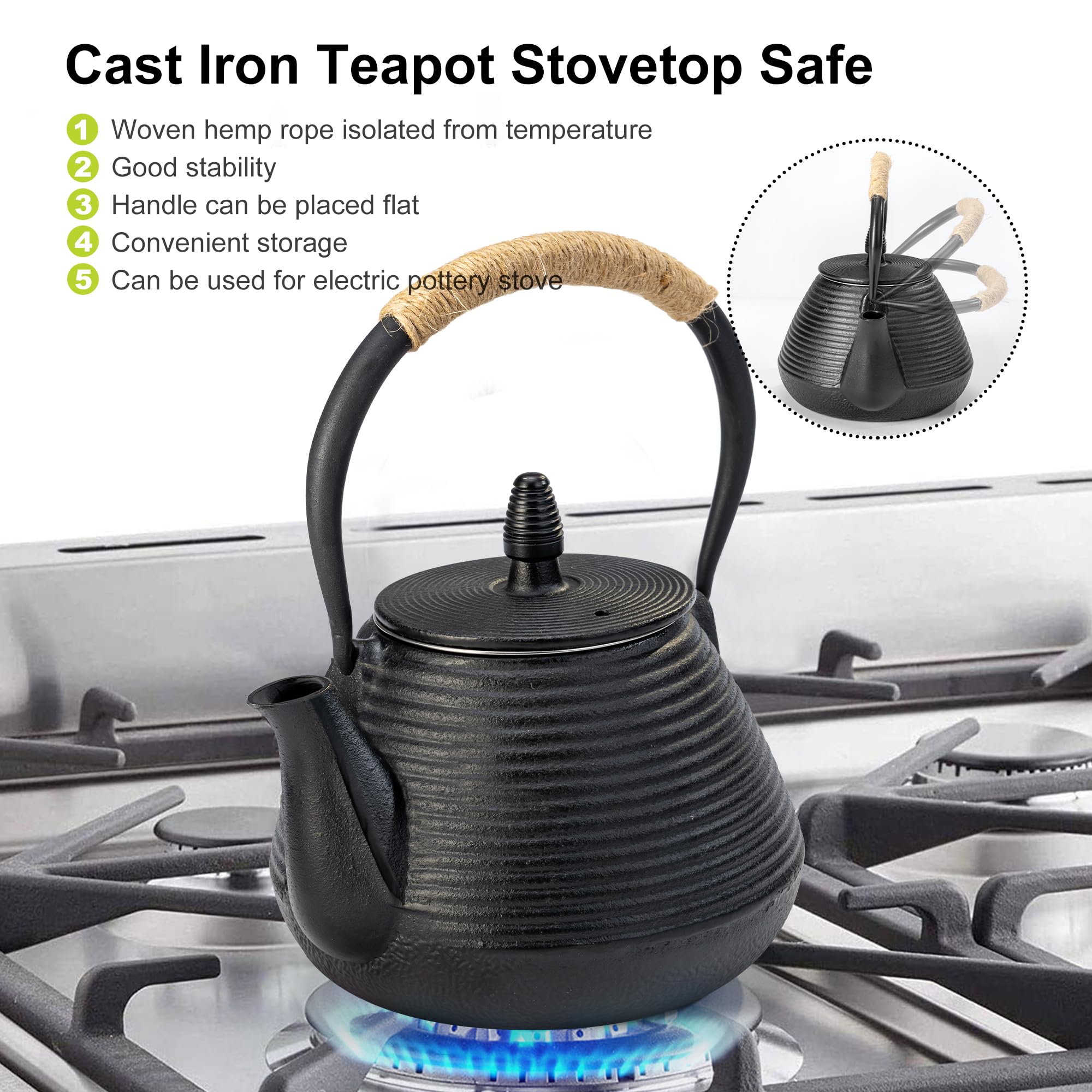 Suyika water boiling on the stove for a calm brew.