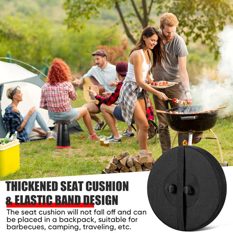 Suzile stool cushion ideal for camping and picnics for extra comfort.