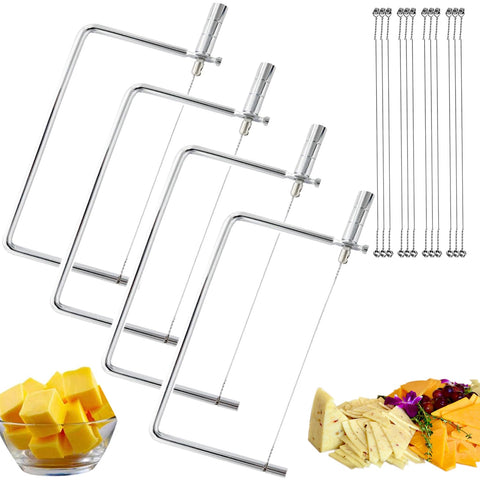 SUZLFTDZSW cheese slicer kit with four slicers for easy cheese prep.