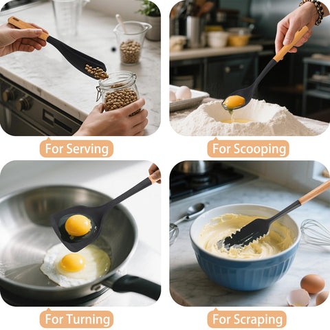 Svailse spatula flipping eggs and pancakes with ease.