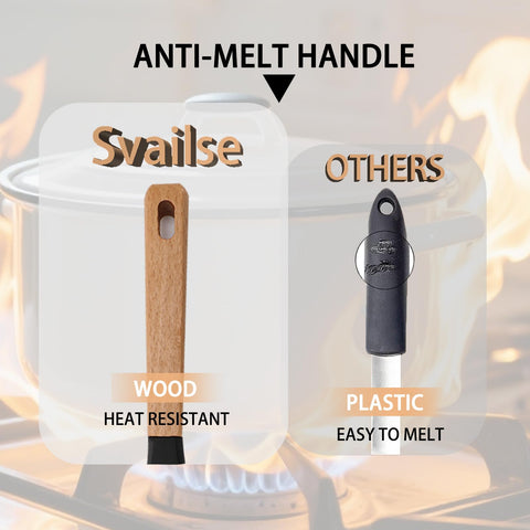 Svailse wooden-handle spatula with hanging hole for storage.