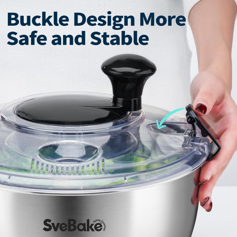 SveBake BPA-free ABS lid ensures safe handling and easy content visibility