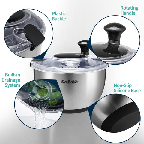 SveBake silicone base provides non-slip stability during fast spins