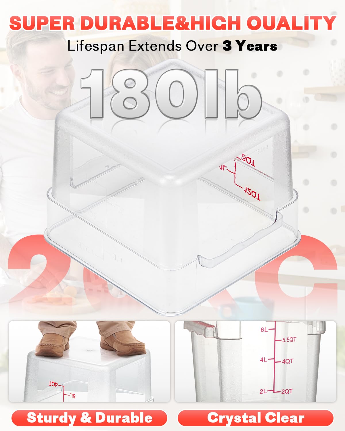 SVKLHY BPA-free NSF-certified containers provide safe food storage.