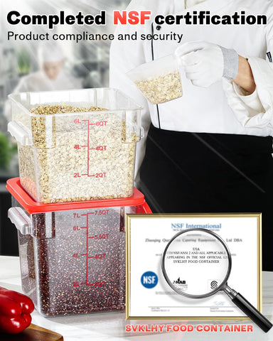 SVKLHY secure lid seal ensures freshness and spill-free storage.