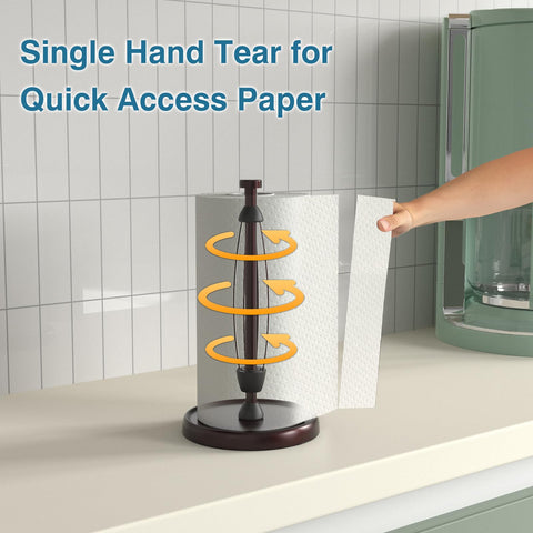 Swaitee bronze stainless steel paper towel holder offers durable, modern kitchen aesthetics.