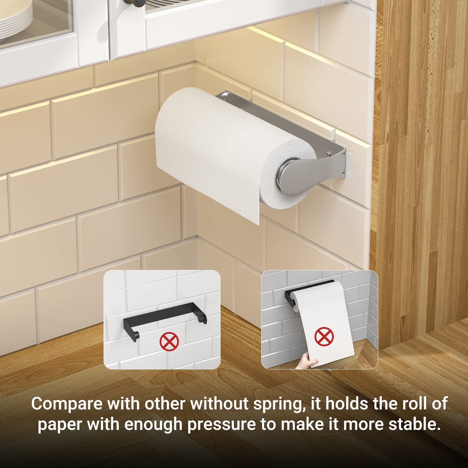 Swaitee durable mounting clip ensures a stable roll grip.