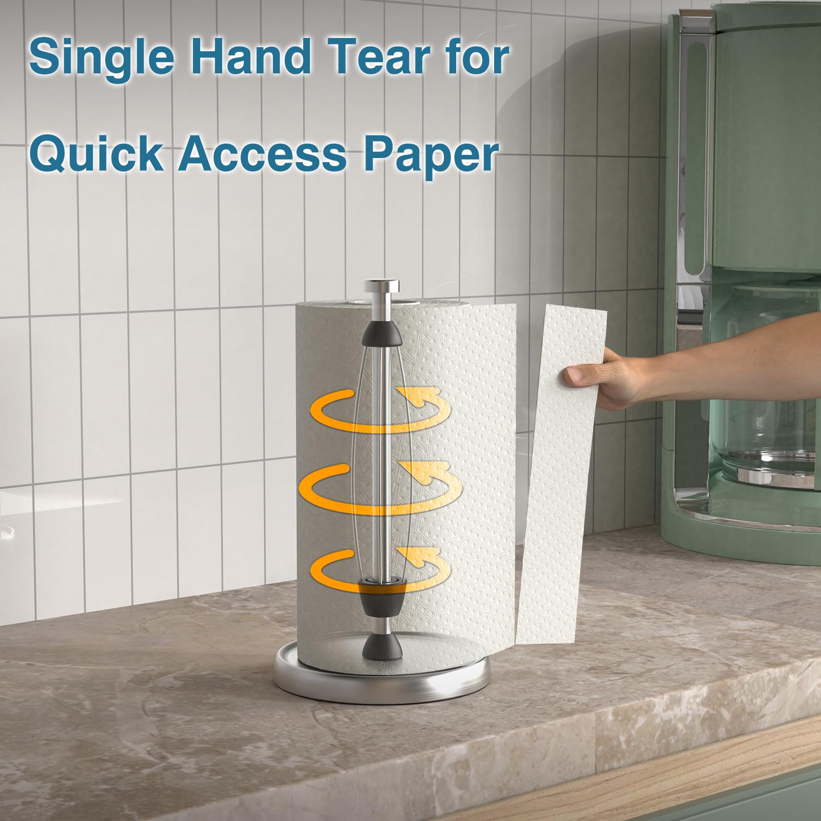 Swaitee stainless steel finish adds a modern touch to any kitchen or bath.