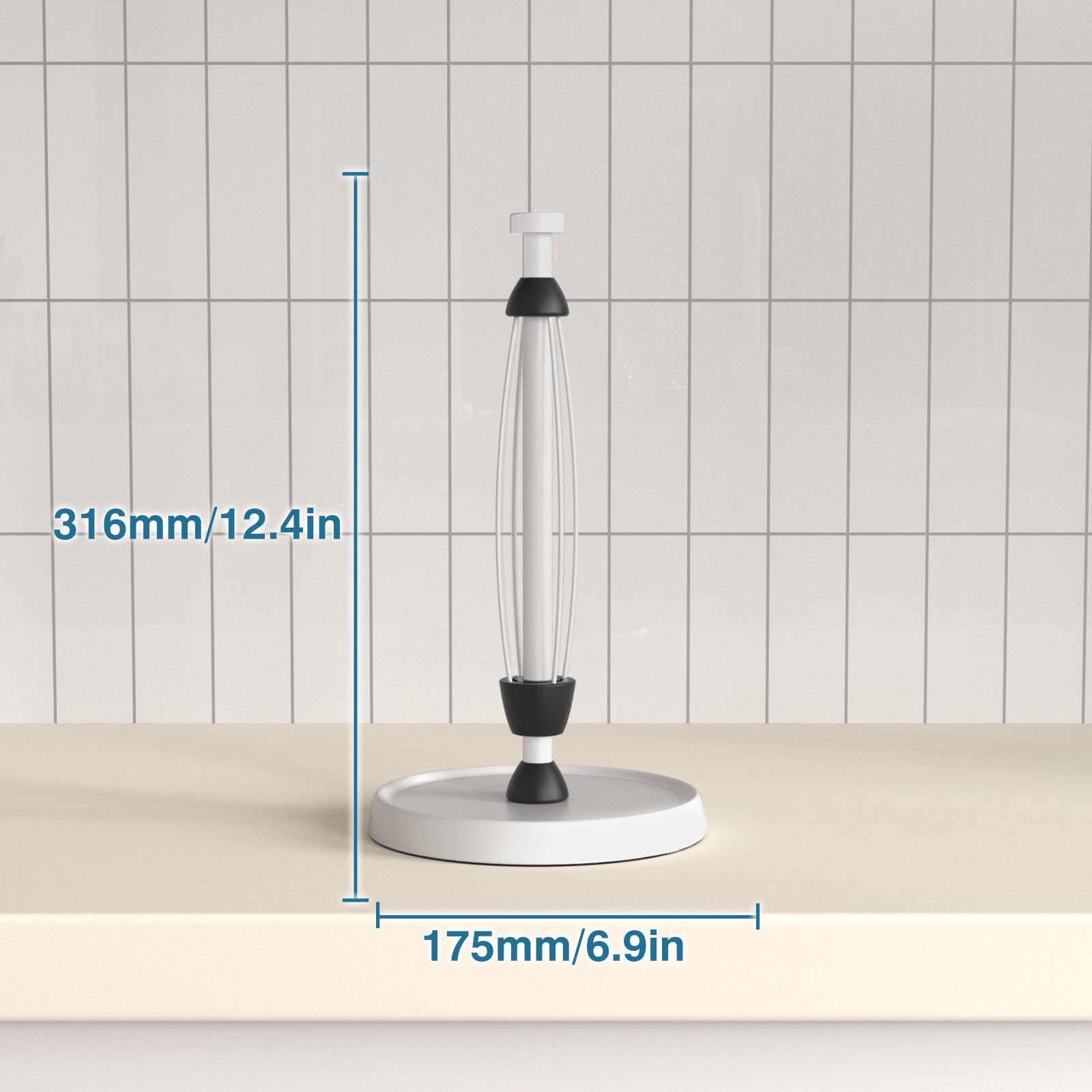 Swaitee towel holder non-slip pad protects surfaces while you pull.