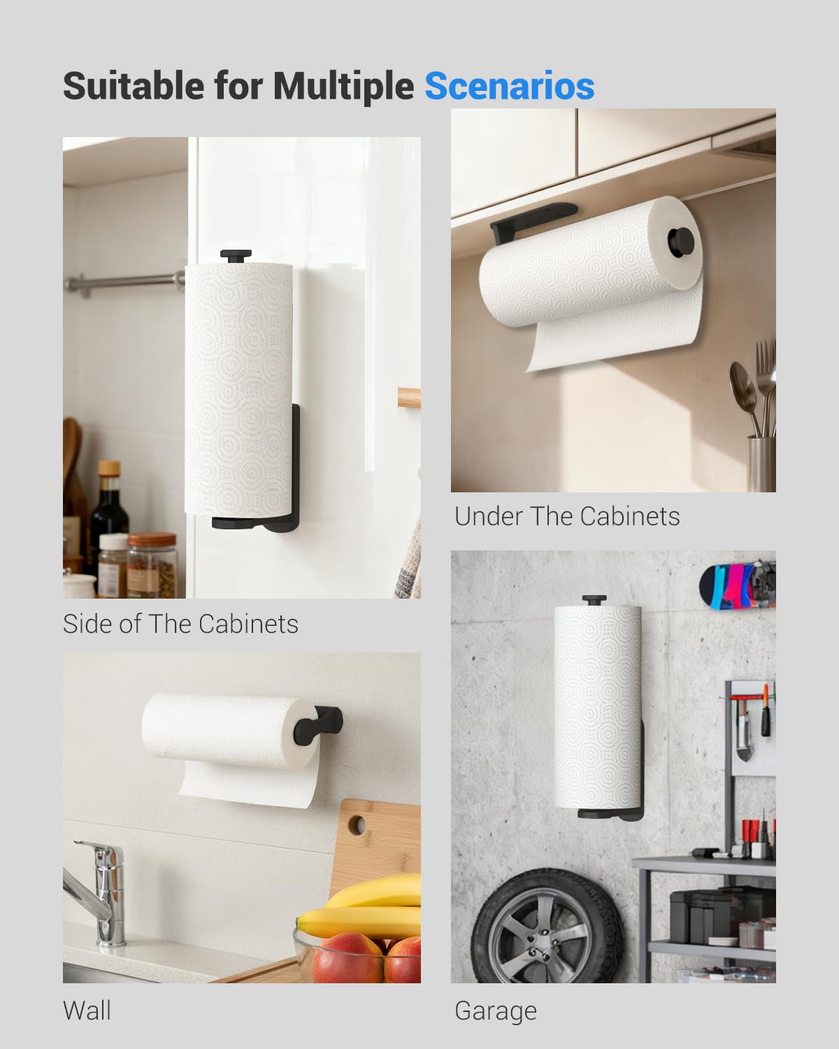 Swaitee stop-unrolling feature helps keep towels tidy and accessible.