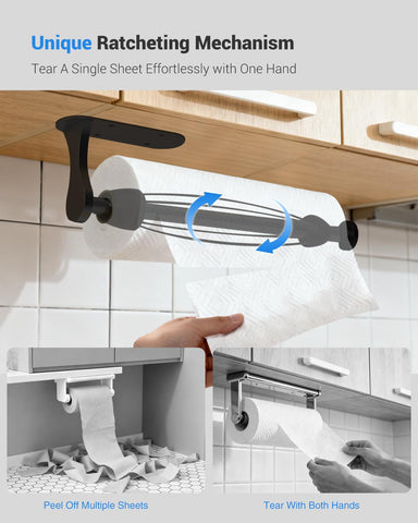 Swaitee wall-mount holder shows adhesive or screw option for versatile installation.