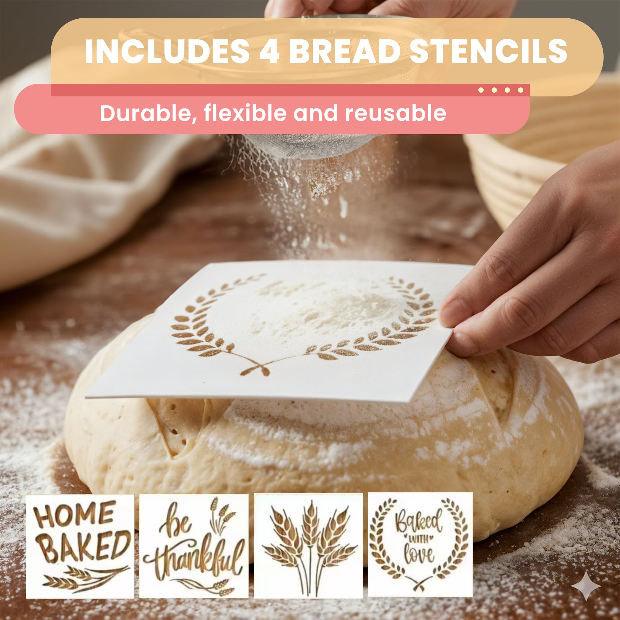 Swakik dough whisk for quick, even mixing to starter-ready dough