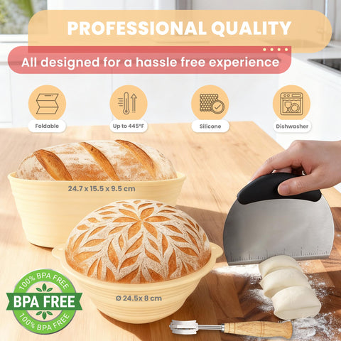 Swakik silicone dough sling for keeping loaves away from scorched bottoms