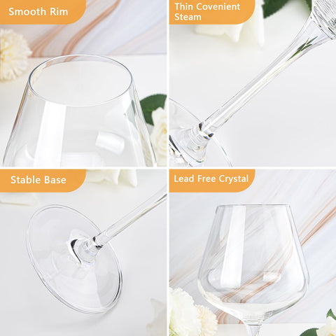 Swanfort gift box packaging for red wine glasses set