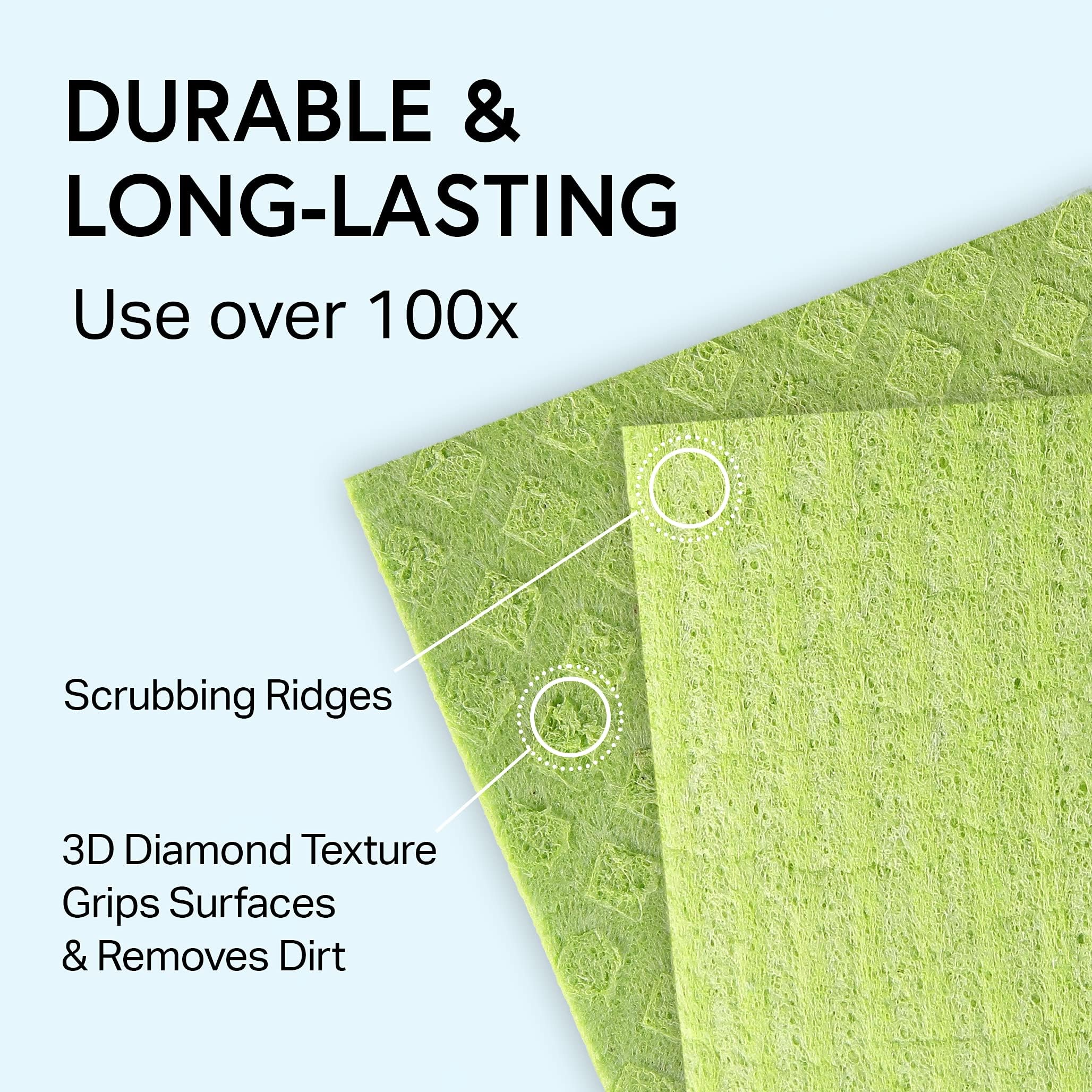 Swedish Wholesale Swedish DishCloths dual texture: soft when wet, gritty when dry