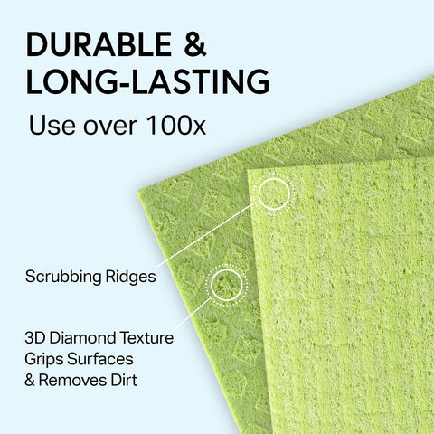 Swedish Wholesale Swedish DishCloths dual texture: soft when wet, gritty when dry