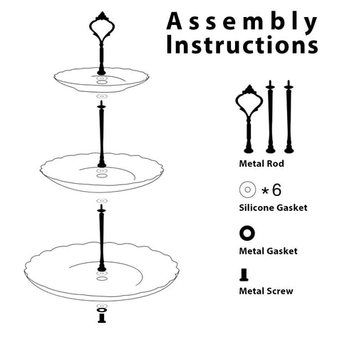 Sweejar 3-tier dimensions guide helps planning on tabletops