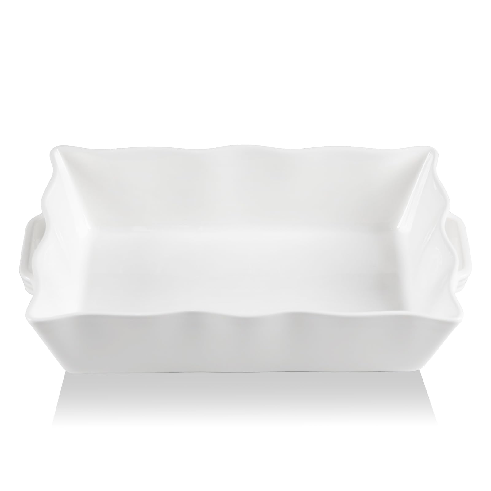 Sweejar casserole dish with wave edge design for effortless oven-to-table serving