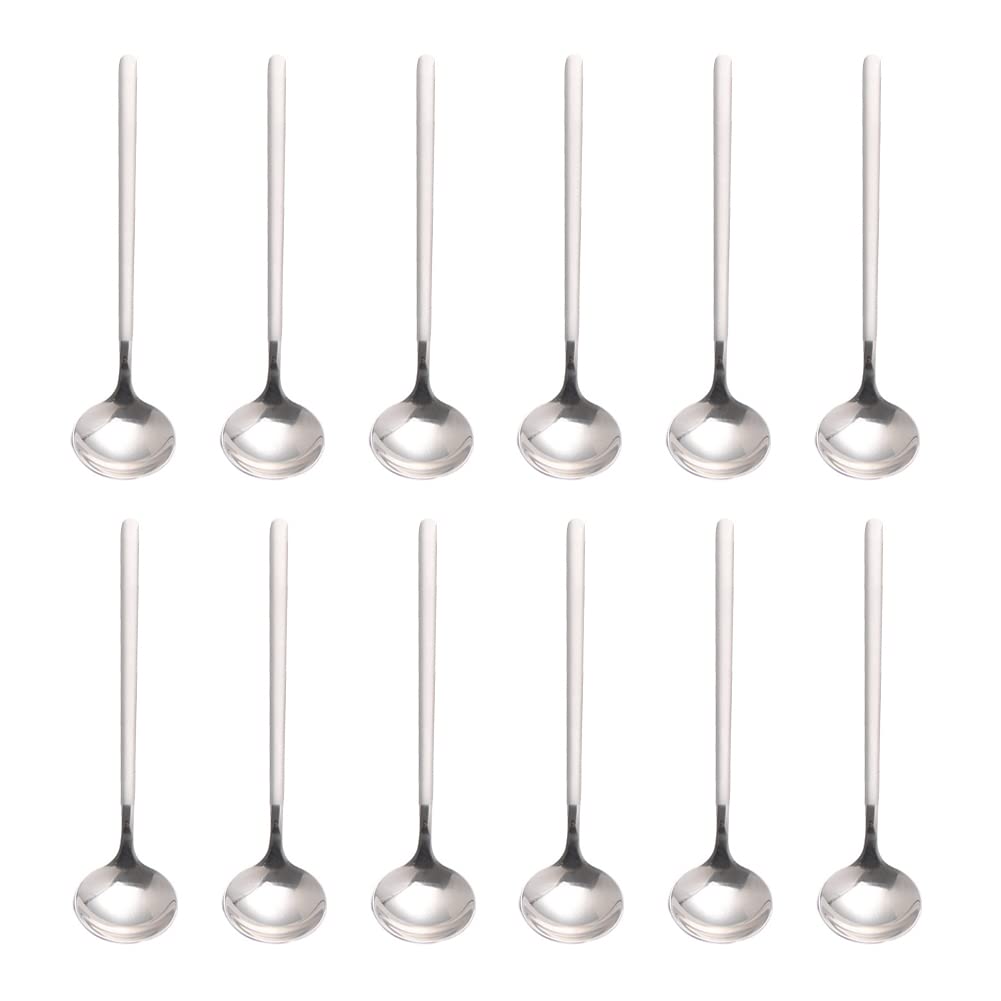 Sweejar coffee spoons in stainless steel with frosted handles for durable daily stirring