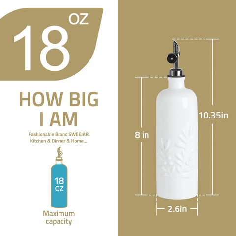 Sweejar dispenser for EVOO, vinegar, and sauces in busy kitchens for quick access.