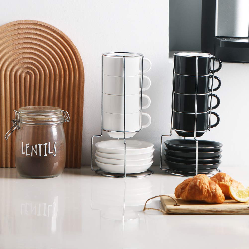 Sweejar espresso cups are dishwasher and microwave safe for easy cleaning