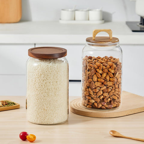 Sweejar nuts and candy storage jar on a countertop