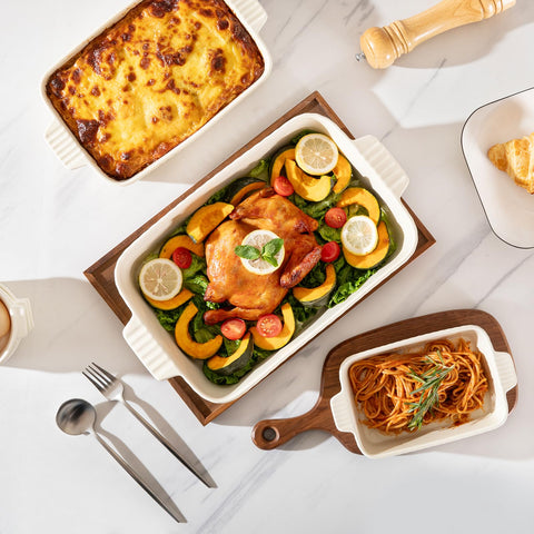 Sweejar porcelain glaze serves as stylish serving ware.