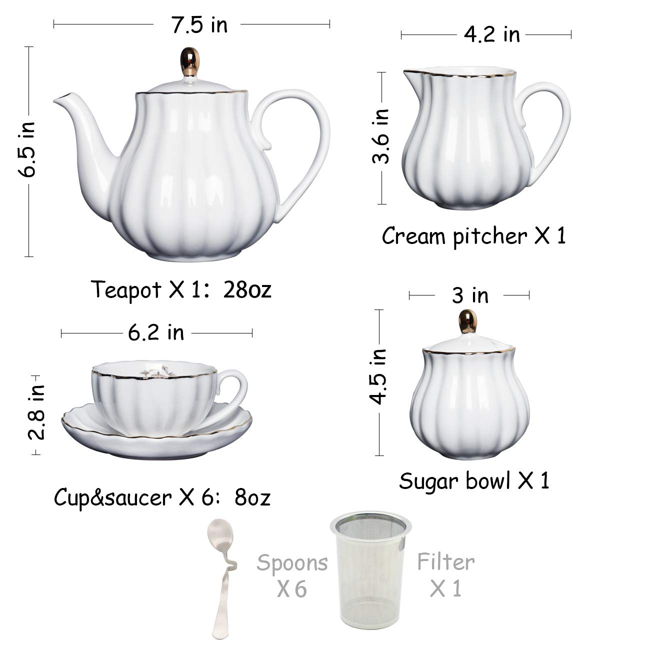 Sweejar sugar bowl and cream pitcher offer stylish, practical serving options.