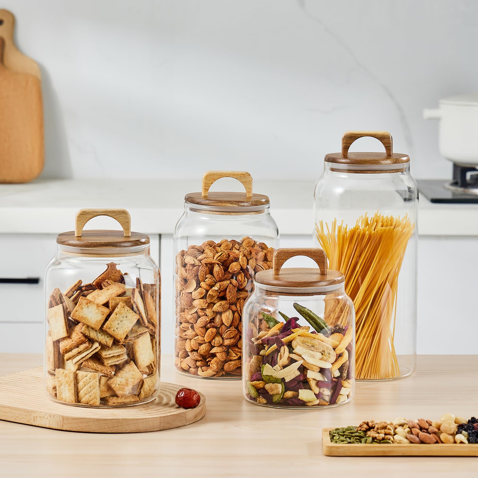 Sweejar sugar and flour storage jar ready for pantry use