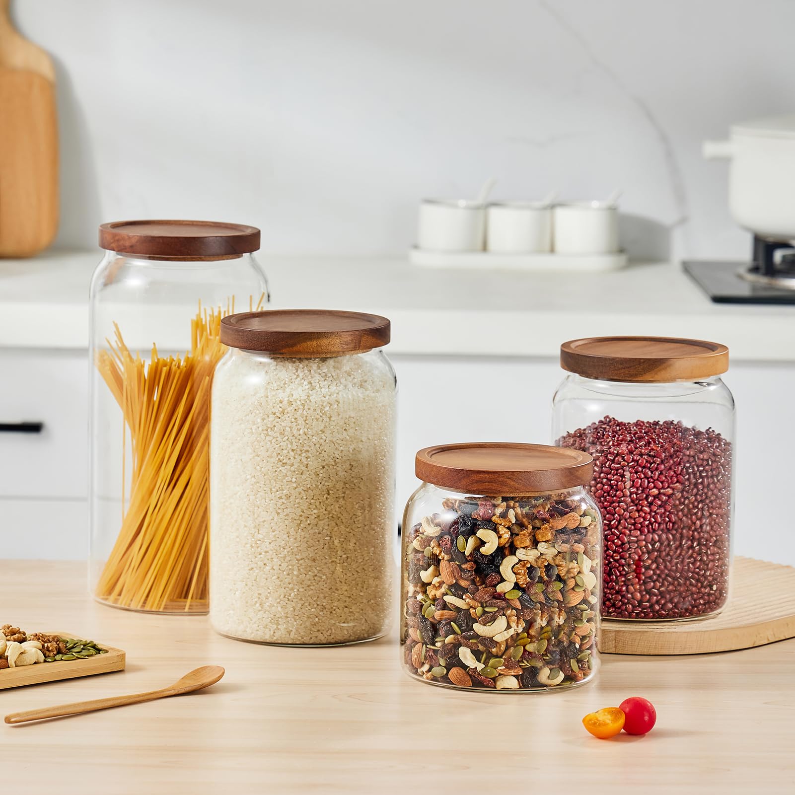 Sweejar tea and coffee storage jar for convenient kitchen access