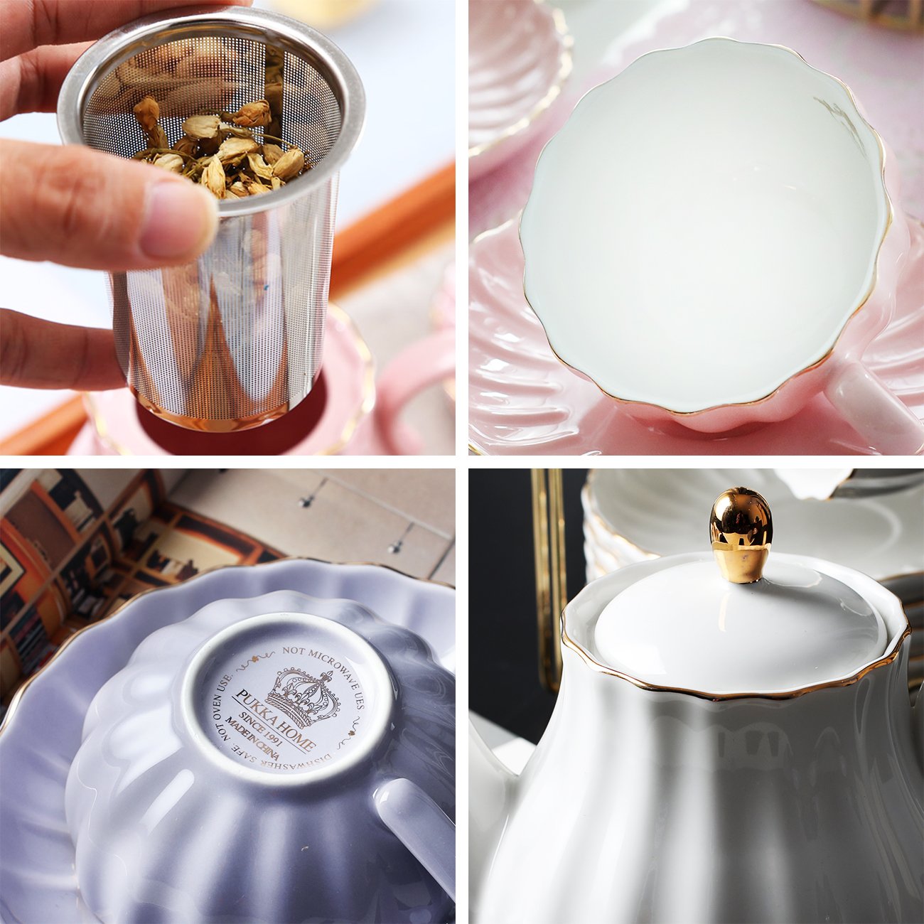 Sweejar stainless steel tea strainer ensures smooth, flavorful brews.
