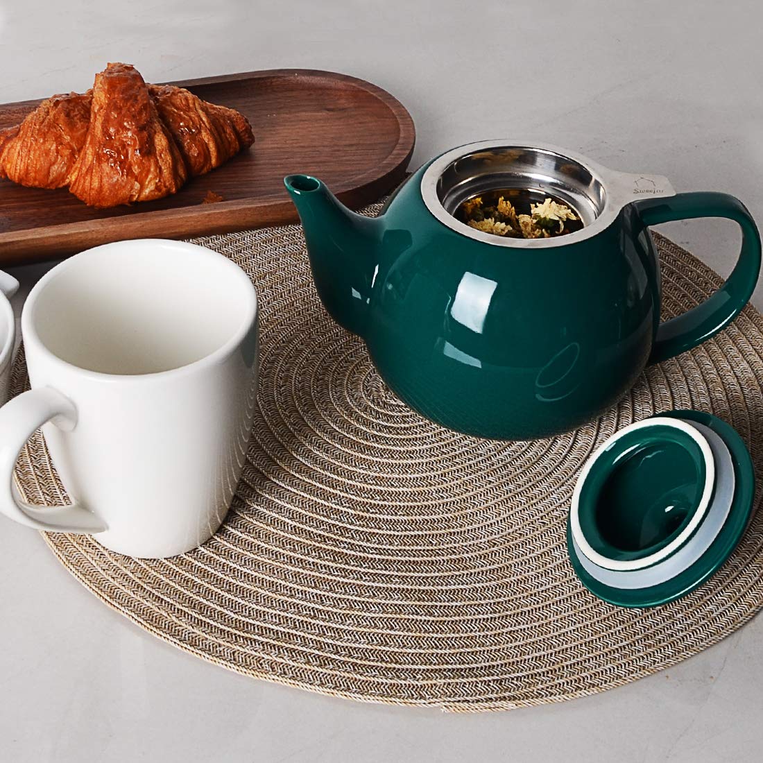 Sweejar teapot dishwasher-safe for effortless cleanup after guests