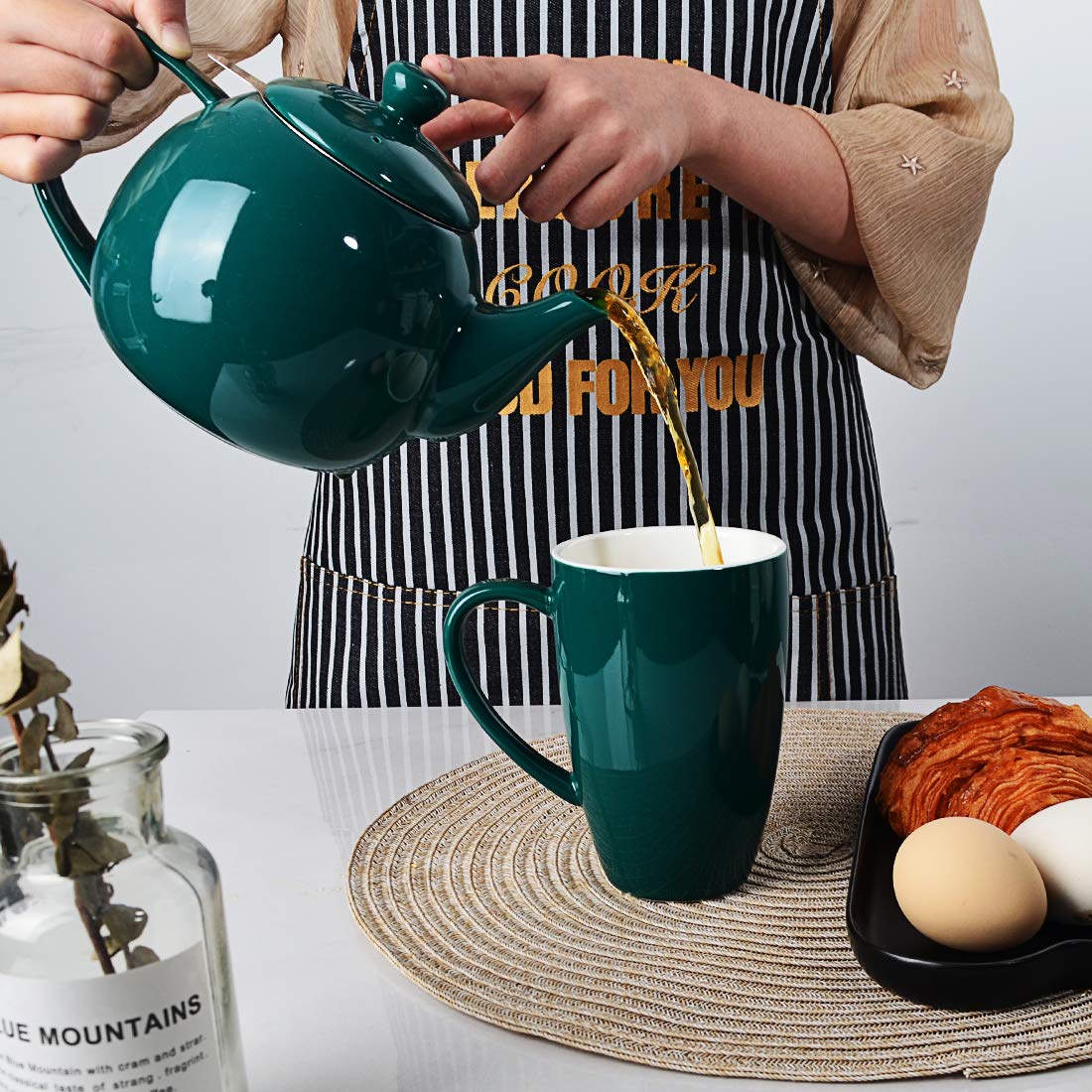 Sweejar teapot microwave-safe for quick reheats of your favorite tea